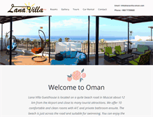 Tablet Screenshot of lanavilla-oman.com